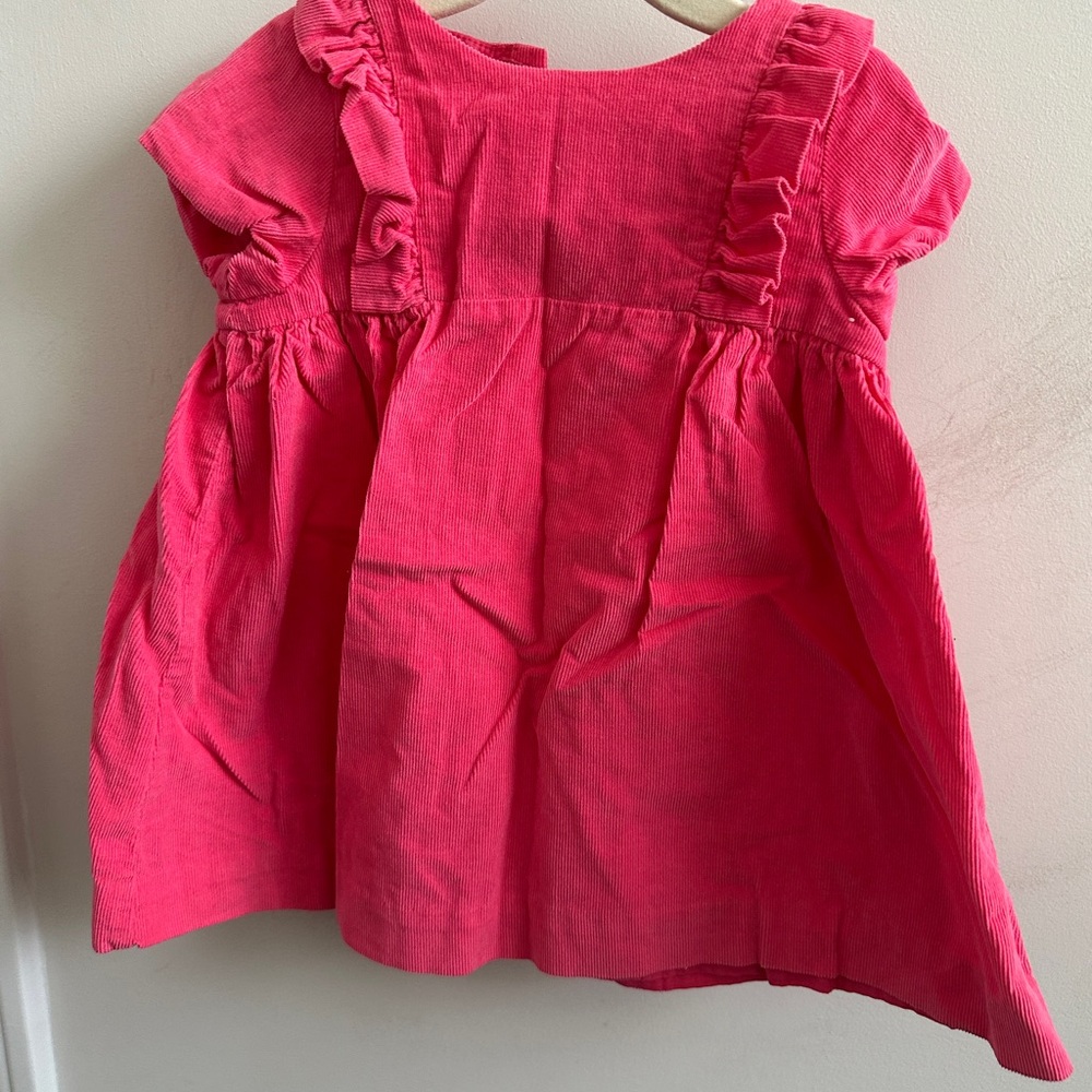 Jacadi Pink Ruffled Baby Dress